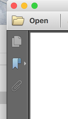 Bookmarks Tab in Adobe Reader